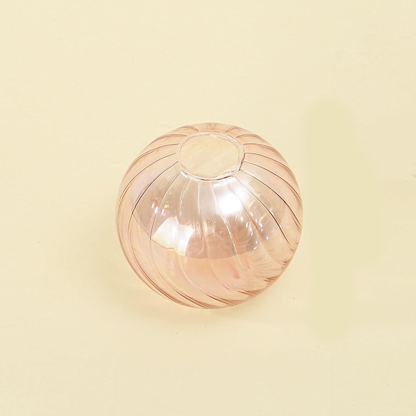French Luxury Glass Ball Vases Clear Flower Buds Arrangement Planter P