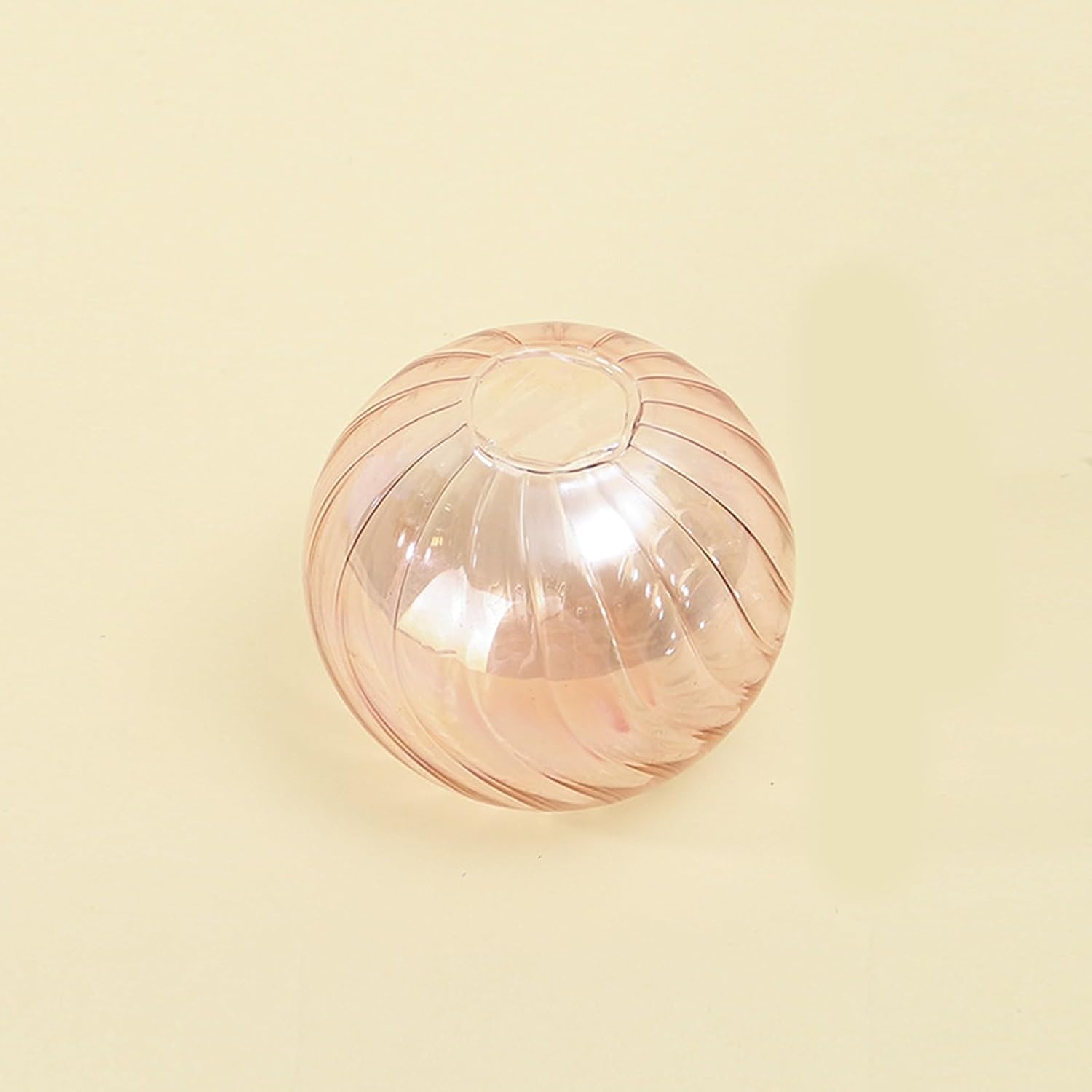 French Luxury Glass Ball Vases Clear Flower Buds Arrangement Planter P