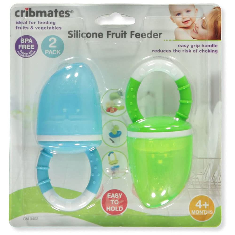 Cribmates 2-Pack Silicone Fruit Feeder - Blue