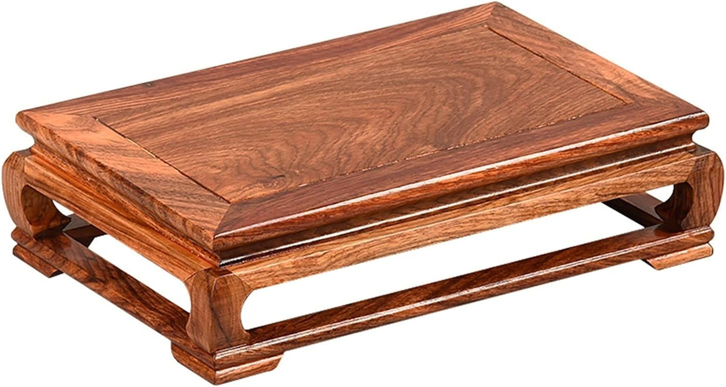 Vase Base Plant Stand for Indoor Outdoor Plants Flower Holder Stand for Wooden Bonsai Base 2.2Inch High Rectangular Decoration Worker Bonsai Display ?Base