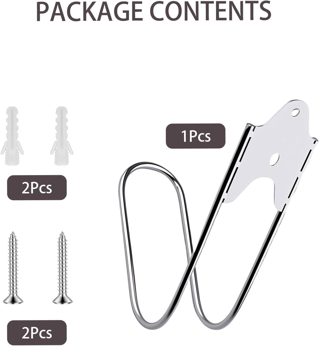 Heran Garden Hose Holder Wall Mount, Stainless Steel Hose Hanger for W