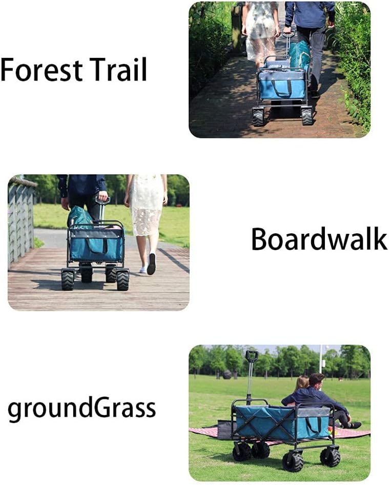 Foldable Trolley,Transport Trolley Outdoor Fishing Folding Portable Mu