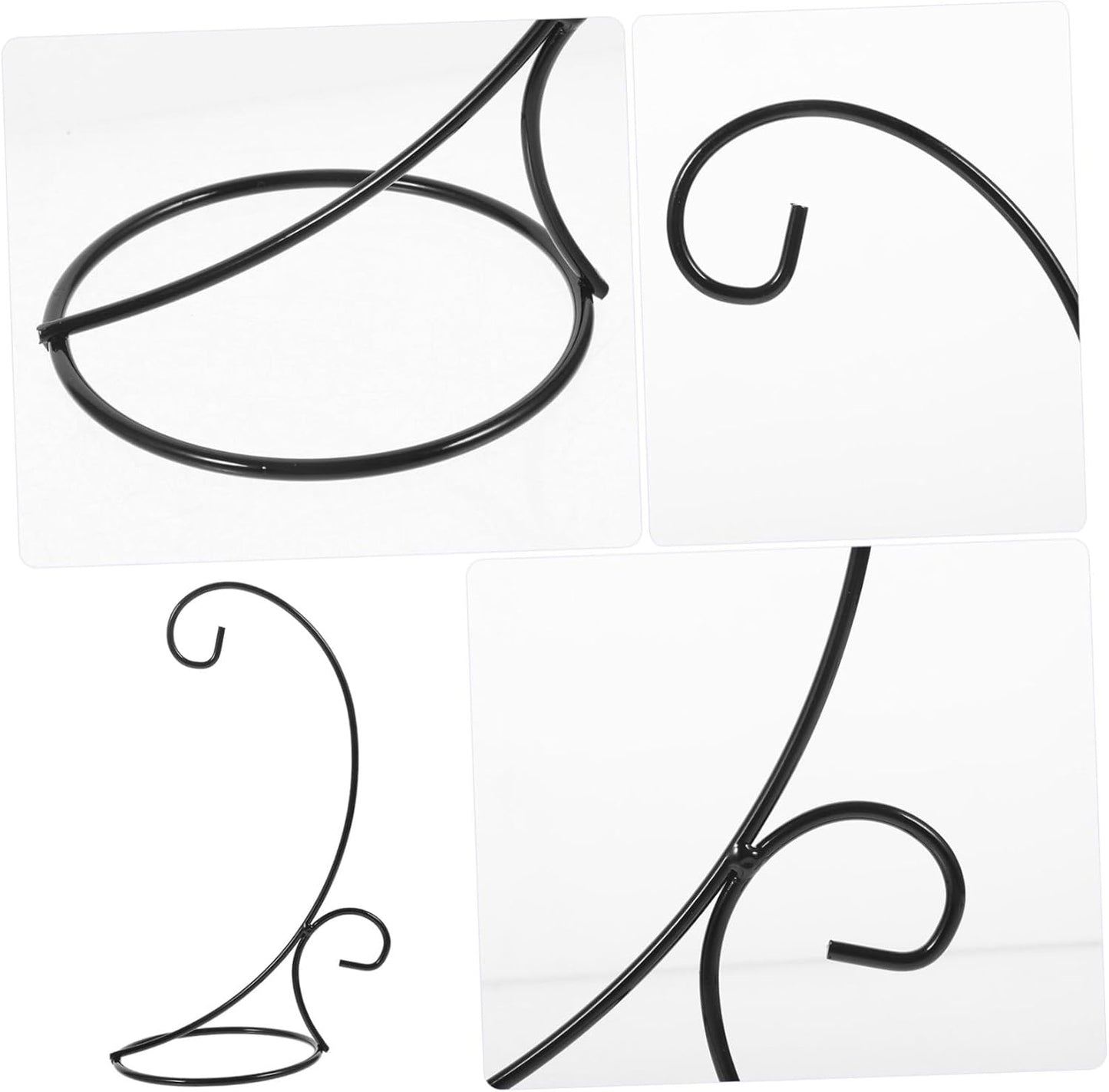 Milisten 2pcs Hanging Terrarium Stand Wrought Iron Air Planter Holder Ornament Rack for Home Decor