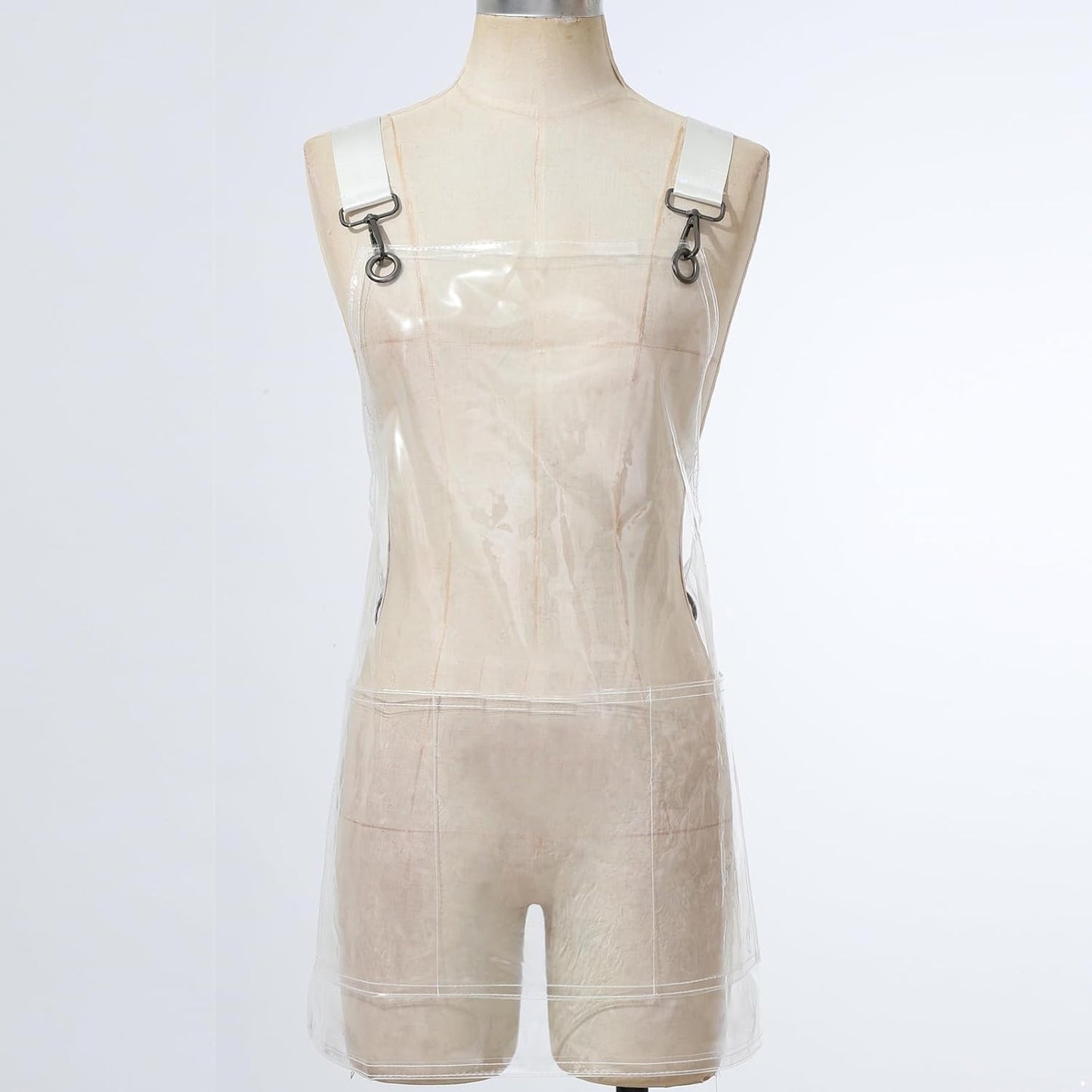 CHICTRY Oil-Proof Waterproof TPU Apron Cross Back Apron Heavy Duty Work Apron for Dishwashing Cleaning Gardening Transparent One Size