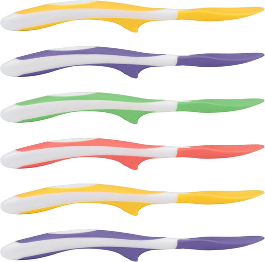 Dr. Brown's Soft-Tip Toddler Feeding Spoons, 6 Pack, Multi