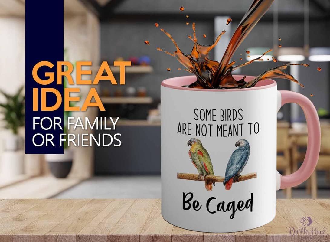 Bird Lover Two Tone Pink Edition 11oz - Birds to be Caged - Hummingbir