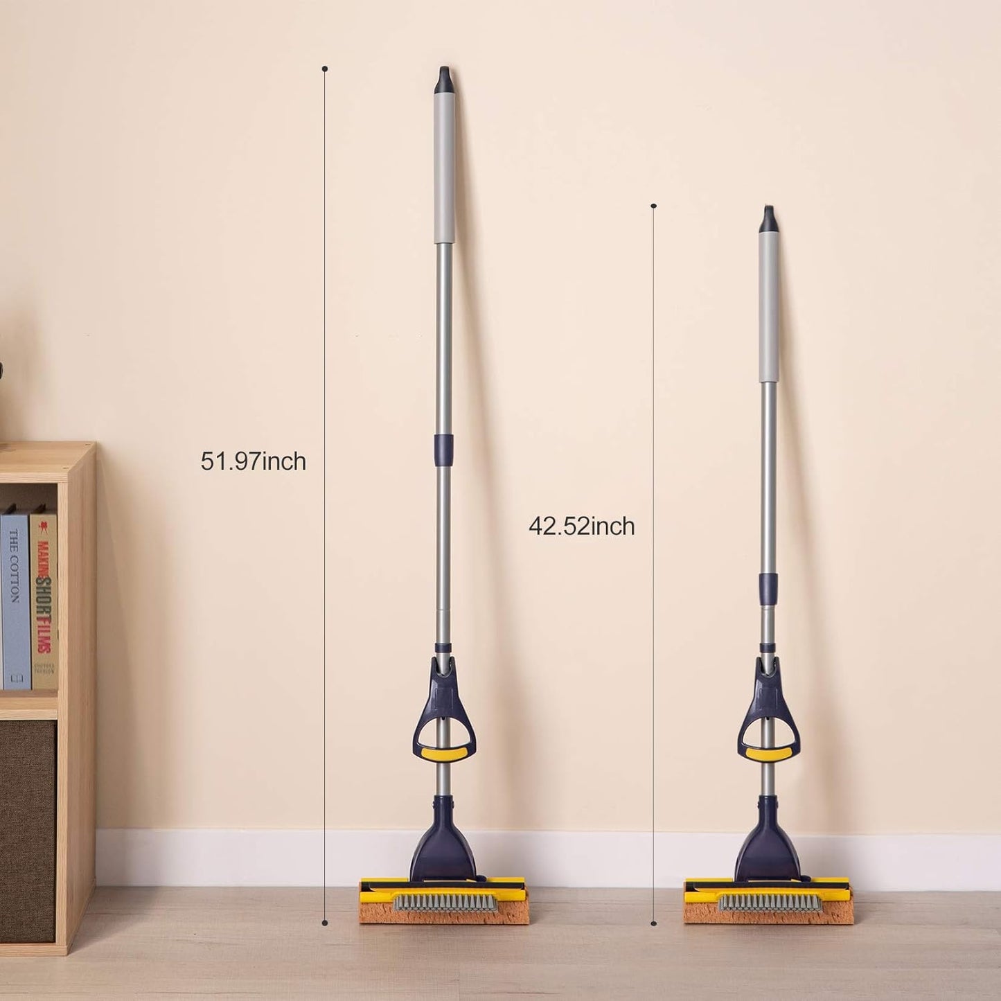 Yocada Sponge Mop Home Commercial Use Tile Floor Bathroom Garage Clean