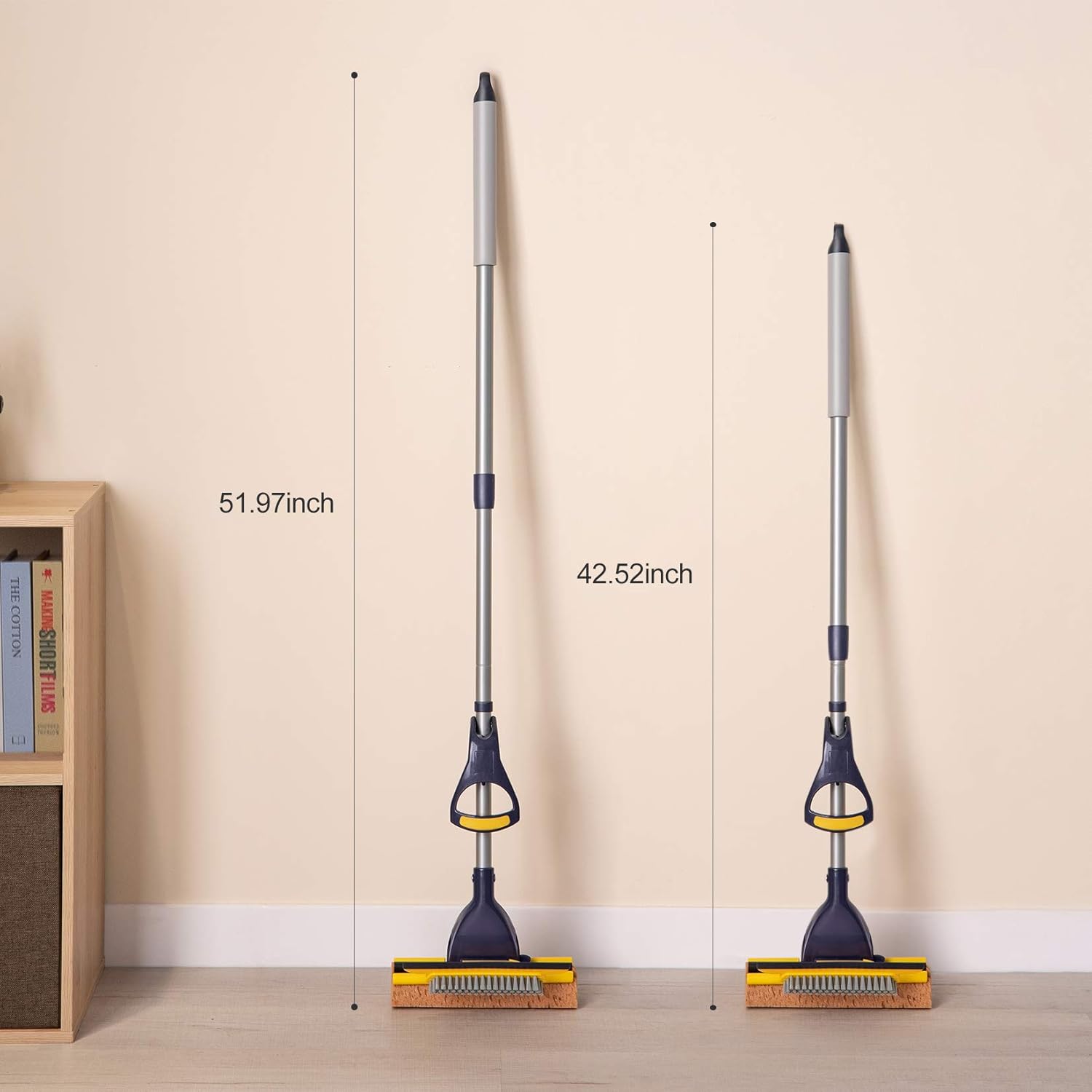 Yocada Sponge Mop Home Commercial Use Tile Floor Bathroom Garage Clean