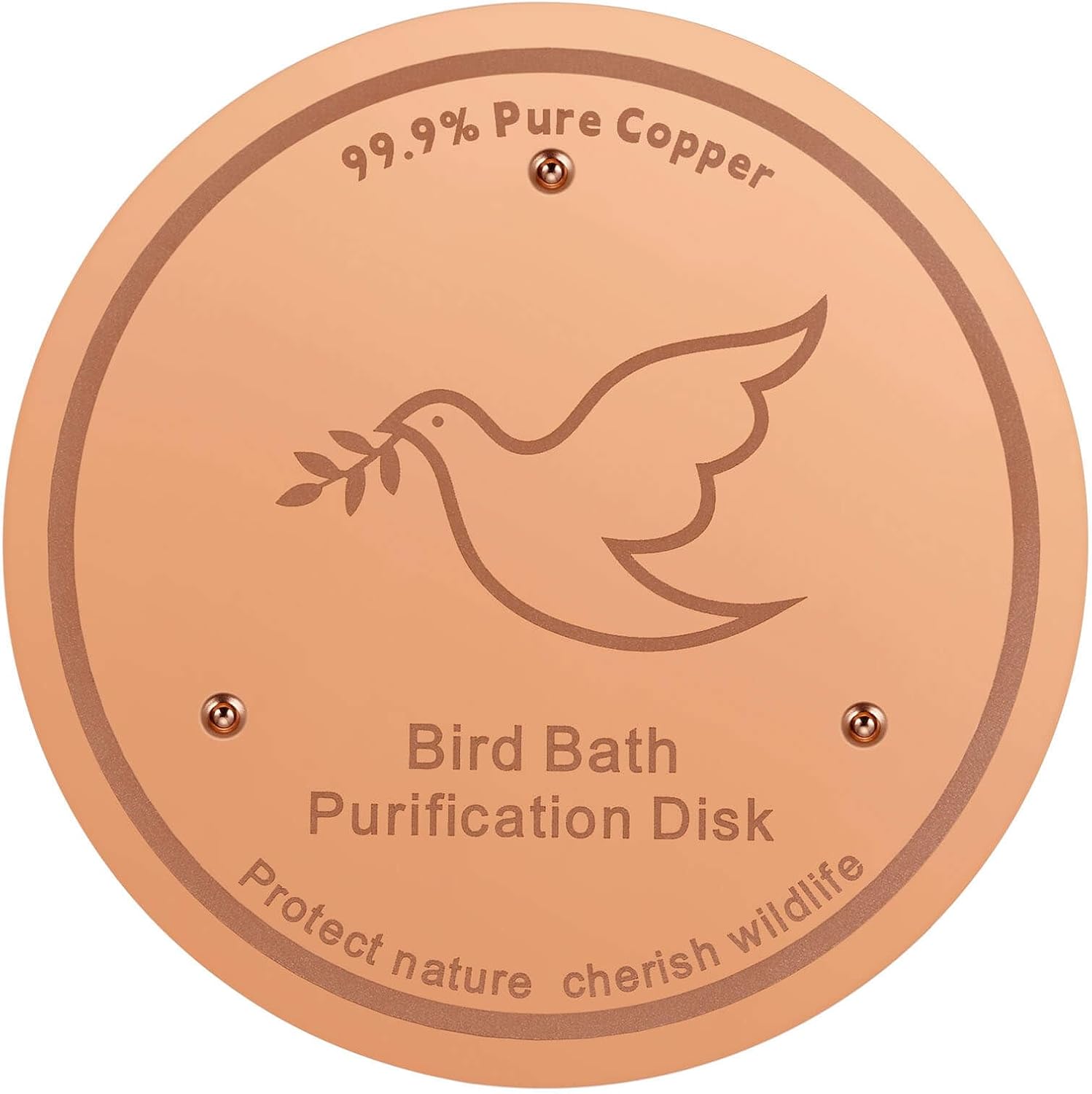 1Pack Bird Bath Copper Purification Disk | 0.6mm Reinforced 99.9% Pure