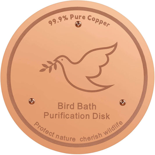 1Pack Bird Bath Copper Purification Disk | 0.6mm Reinforced 99.9% Pure
