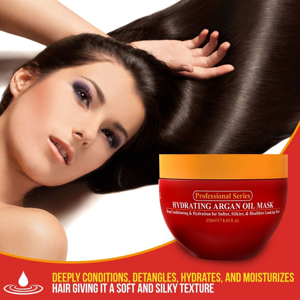 Arvazallia Hydrating Argan Oil Hair Mask and Deep Conditioner for Dry 