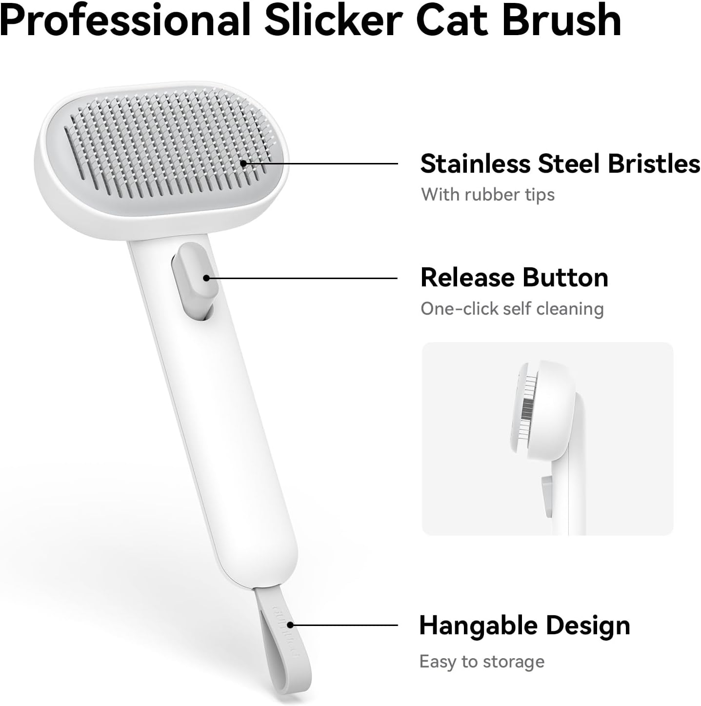 Aumuca Cat Brush for Shedding, Cat Brushes for Indoor Cats, Cat Brush 