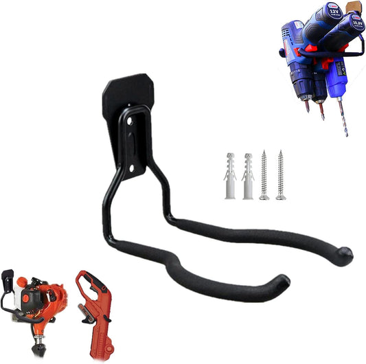 Falezern String Trimmer Hanger Bracket, Garden Lawn Trimmer Wall Mount, 1 Pcs Heavy Duty Weed Eater Rack for Garage. Garden Tool Organizer and Storage Hook for Garage Trimmer, and More.