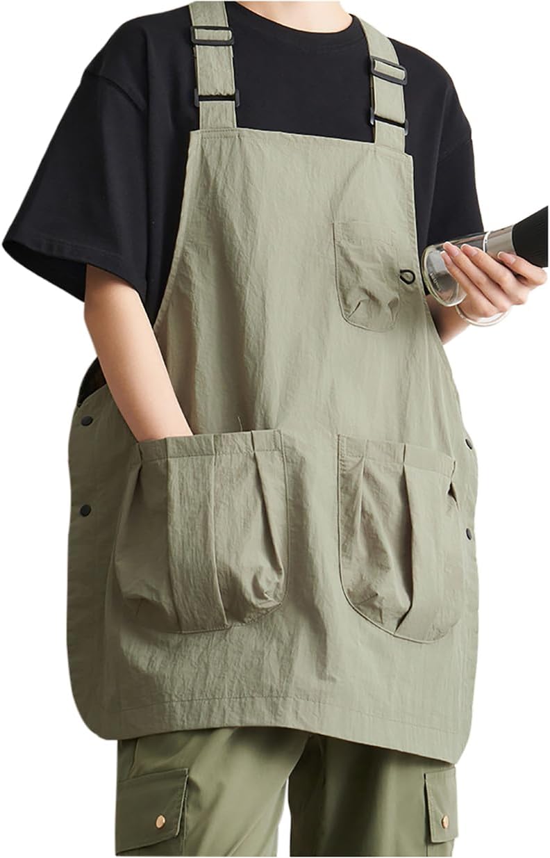 Nanxson Lightweight Apron for Women with Pockets Adjustable Work Apron