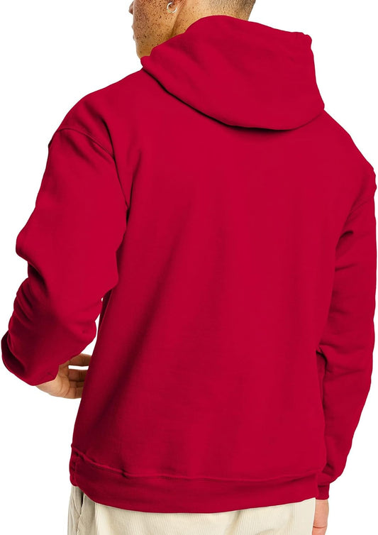 Hanes Men's EcoSmart Hoodie, Midweight Fleece, Pullover Hooded Sweatsh