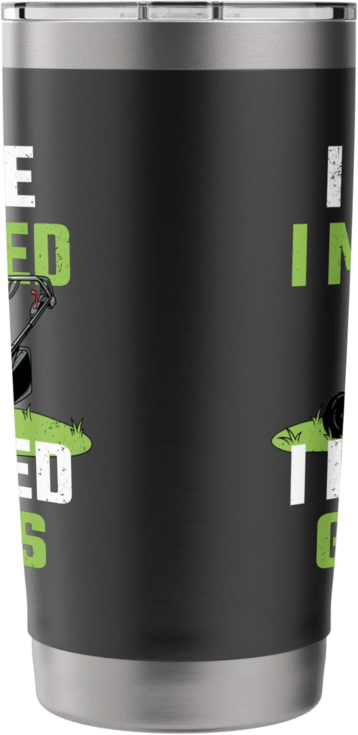 I Came I Mowed I Kicked Grass Funny Lawn Mowing Gardener Stainless Steel Insulated Tumbler