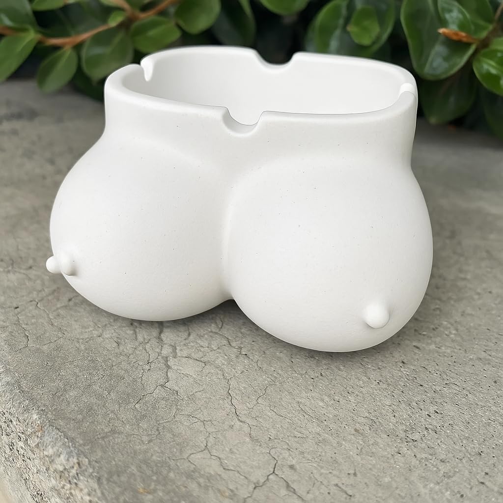 Modern Female Form Planter – Unique Concrete Body Shape Design for Decorative Vase