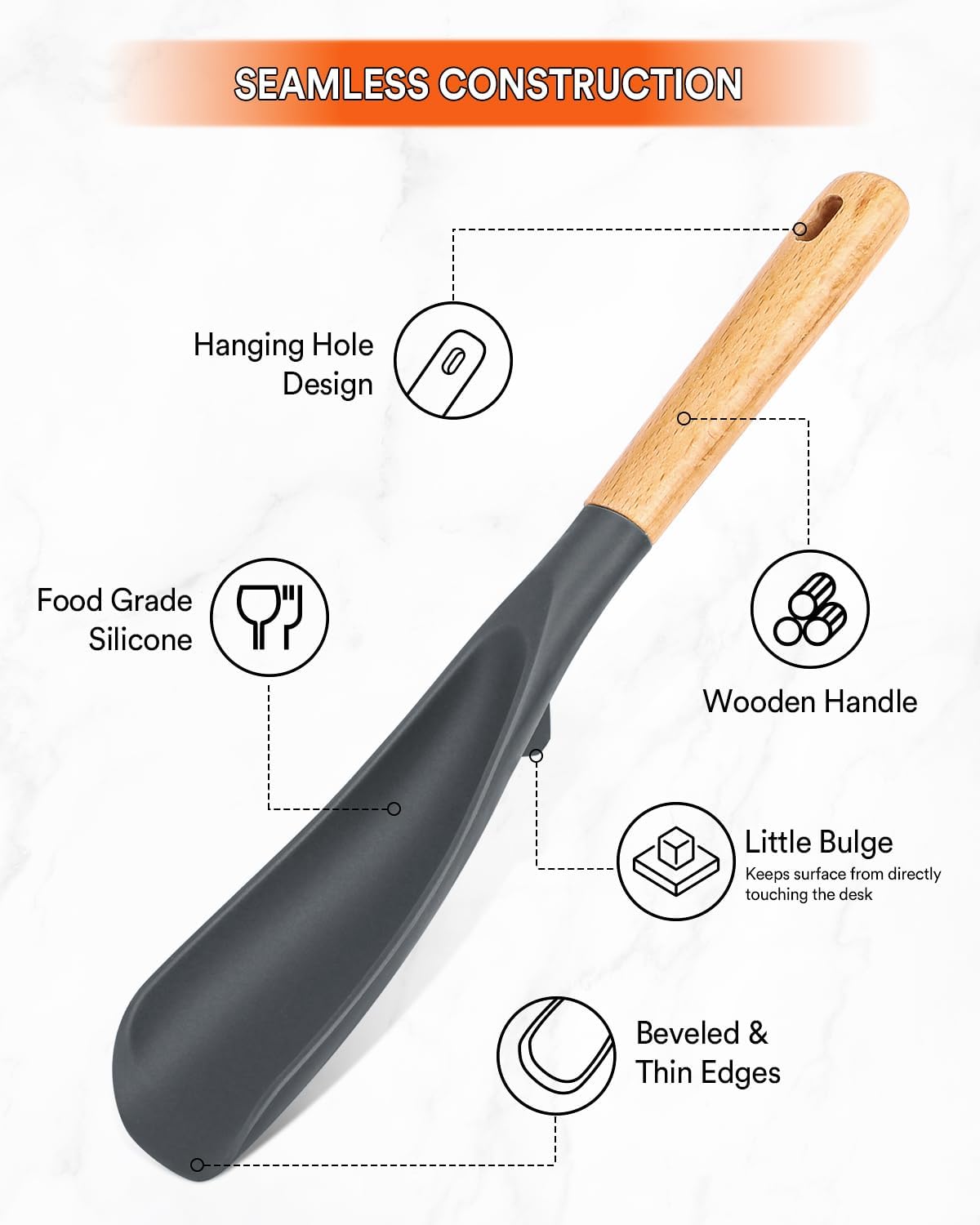 Cooking Spoon for Nonstick Cookwares, Great for Cooking and Serving St