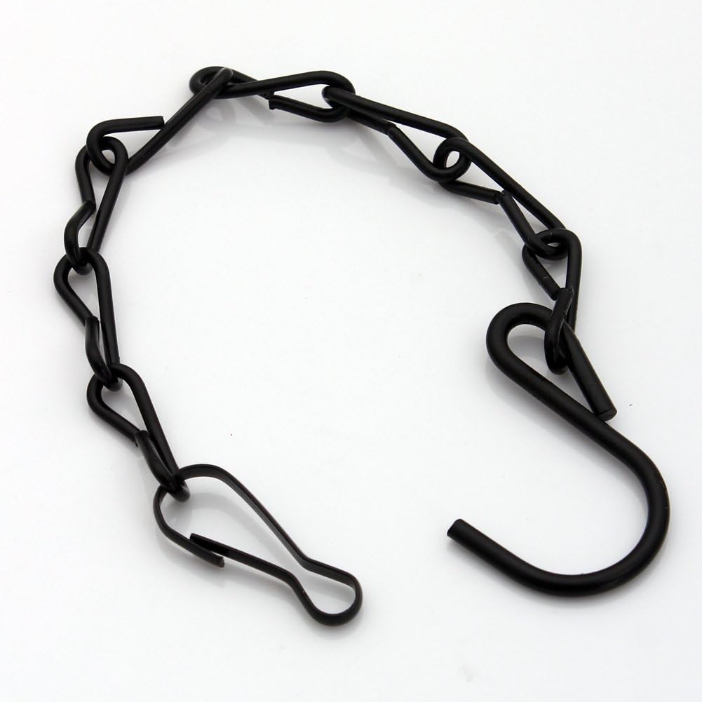 Black Hanging Chains for Bird Feeders, Lanterns, Planters and Decorati