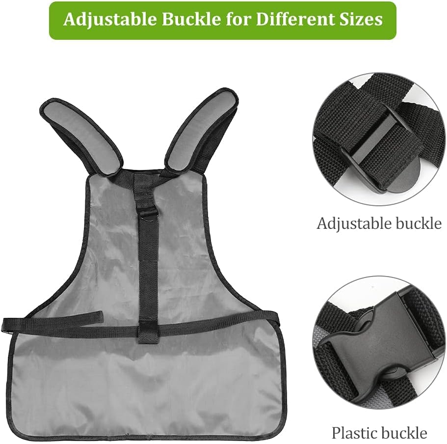 Laelr Garden Apron Oxford Cloth Work Apron With Pockets Adjustable Hea