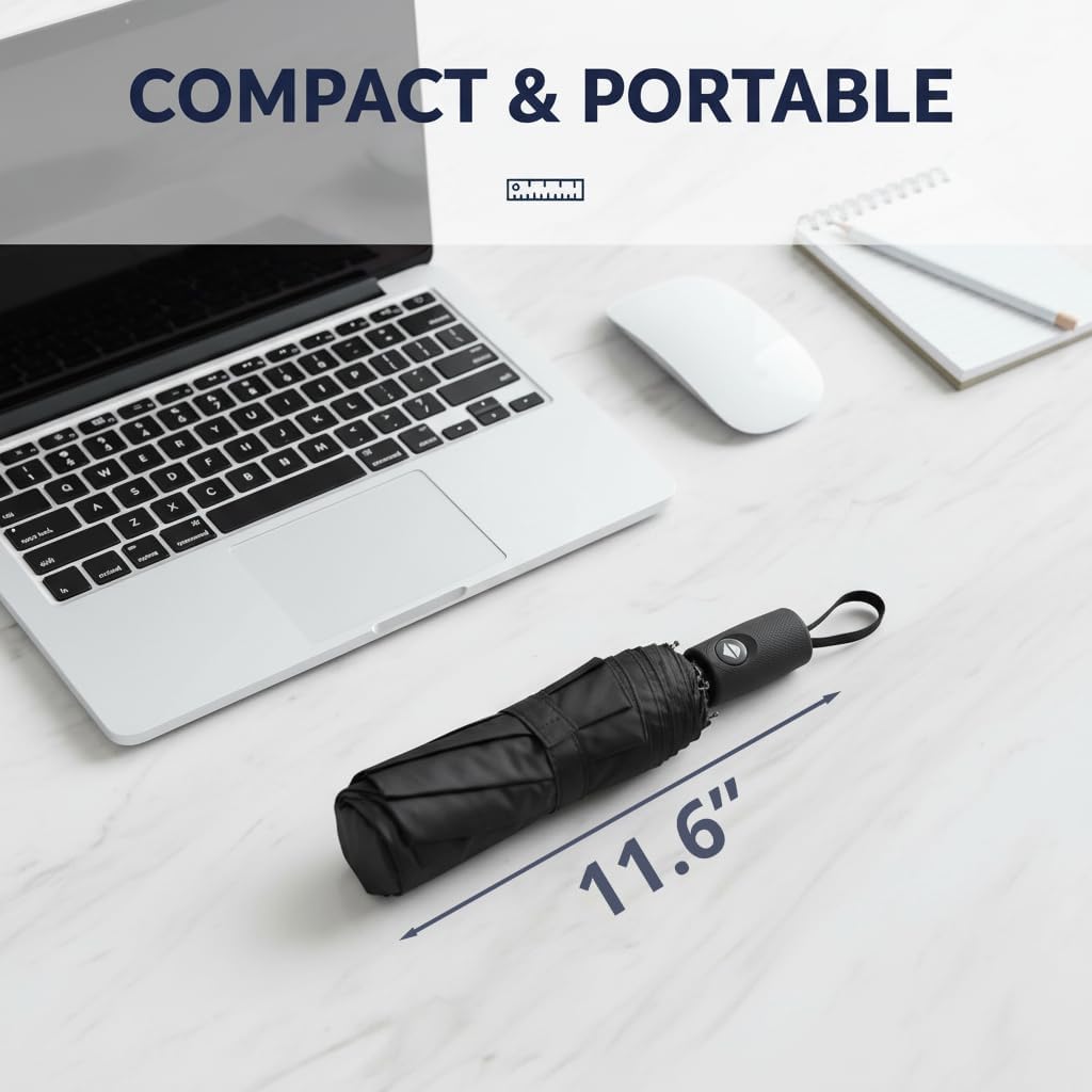 Mr. Pen- Windproof Travel Umbrella, Automatic Umbrellas for Rain, Comp