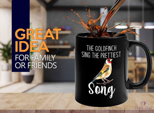 Bird Lover Coffee Mug 11oz Black - Prettiest song - Hummingbird Nest Cage Parrot Dad Gardening Outdoor Birdwatcher Feeder