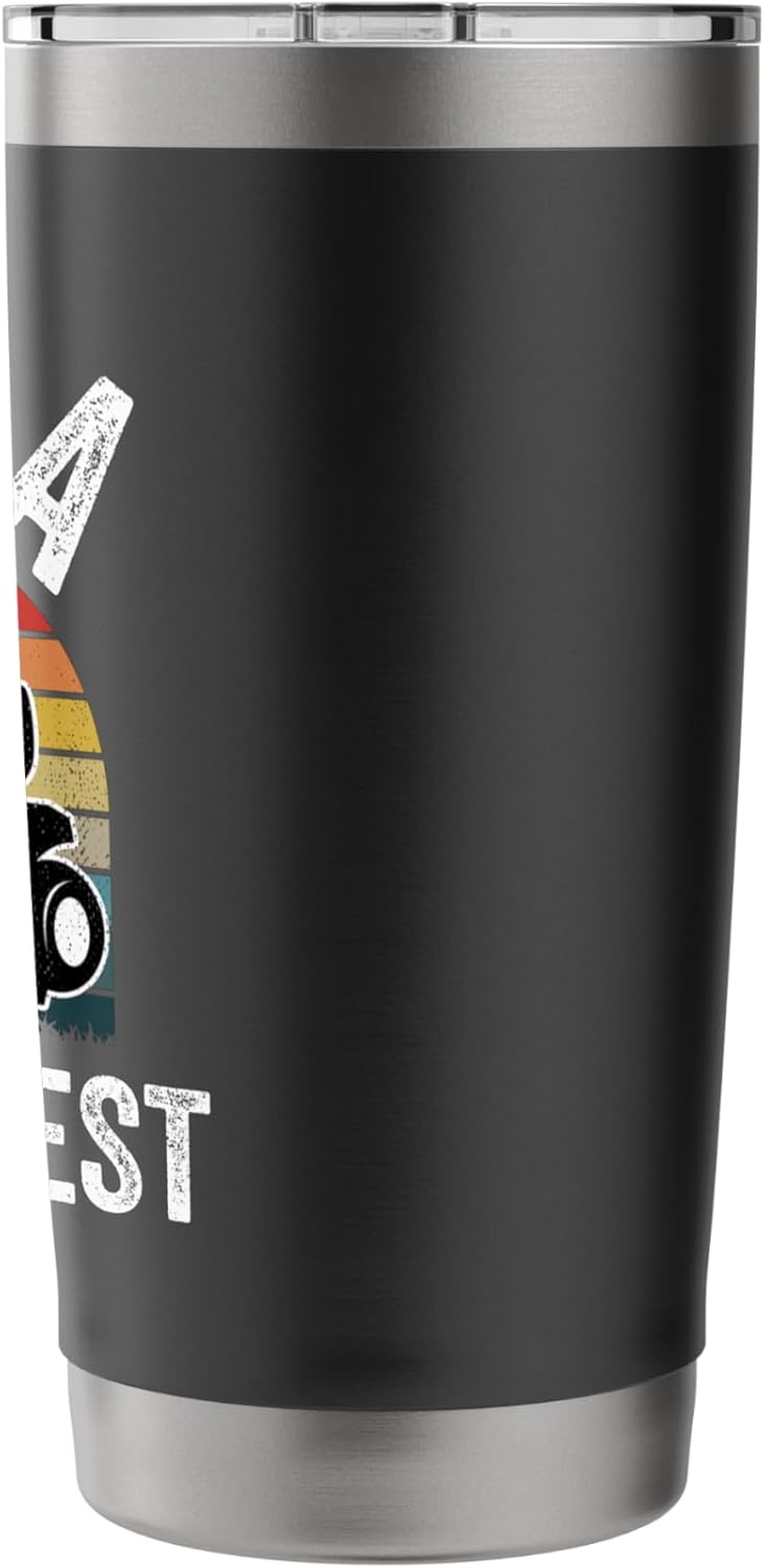 Dada Mows Best Funny Gardener Lawn Care Father's Day Stainless Steel Insulated Tumbler