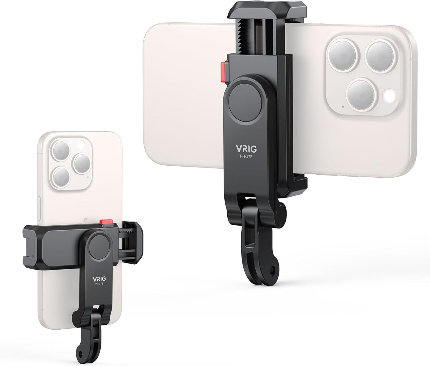 VRIG Phone Holder/Hot Shoe Mount Adapter Kit Compatible with Action Camera GoPro Hero 11 10 9 8 7 6 5, DJI OSMO Action/Action 2, iPhone13 Pro Max, Samsung, Attaching on DSLR Camera or Ring Light