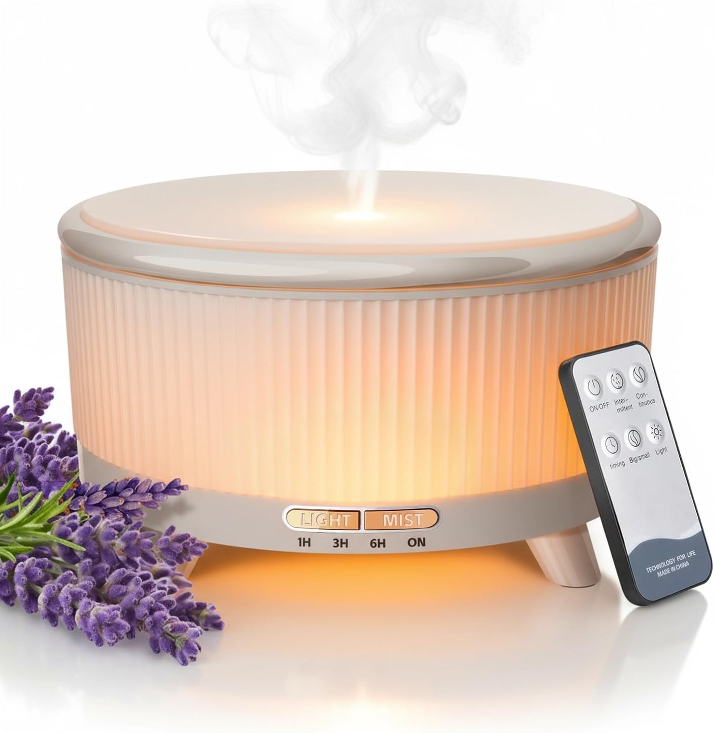 20-Hour Long-Lasting Aromatherapy, 500ML Large Essential Oil Diffuser: