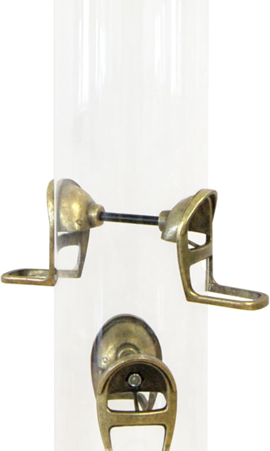 Aspects 420 Antique Brass Quick Clean Big Tube Feeder, Large, Brown/A