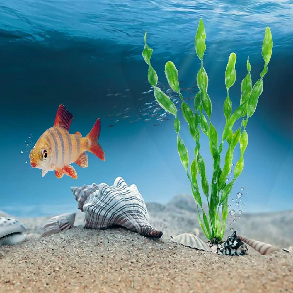 MyLifeUNIT Artificial Seaweed Water Plants for Aquarium, Plastic Fish 