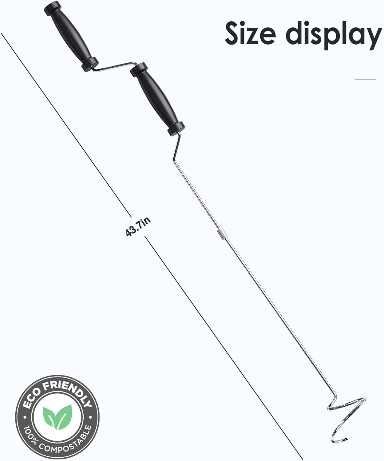 SQUEEZE master Compost Aerator-Compost Turner and Mixing Tool-Garden Aeration Tool