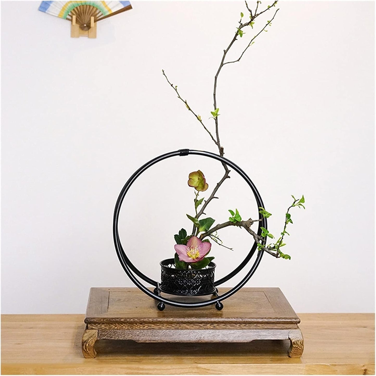 Vase Stand Indoor Wooden Vase Base Plant Stand For Indoor Outdoor Plants Flower Holder For Home Decor Wooden Bonsai Base Buddha Statue Decoration 2.5 Inch High Bonsai Display ?Base (Color : B) (A
