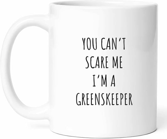 Funny Greenskeeper Mug - Lawn Care Specialist Coffee Cup - Golf Course Worker Funny Gift From Golfers - Turf Management Tea Mugs - Landscape Cups - 11 Oz Ceramic Gifts For Groundskeepers, Birthday