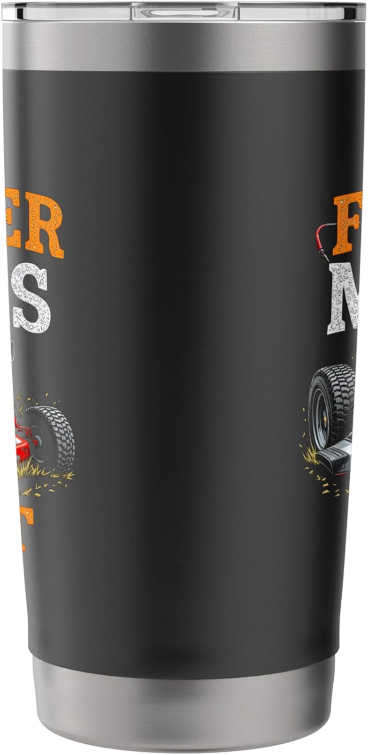 FATHER MOWS BEST Lawn Care Humor Stainless Steel Insulated Tumbler