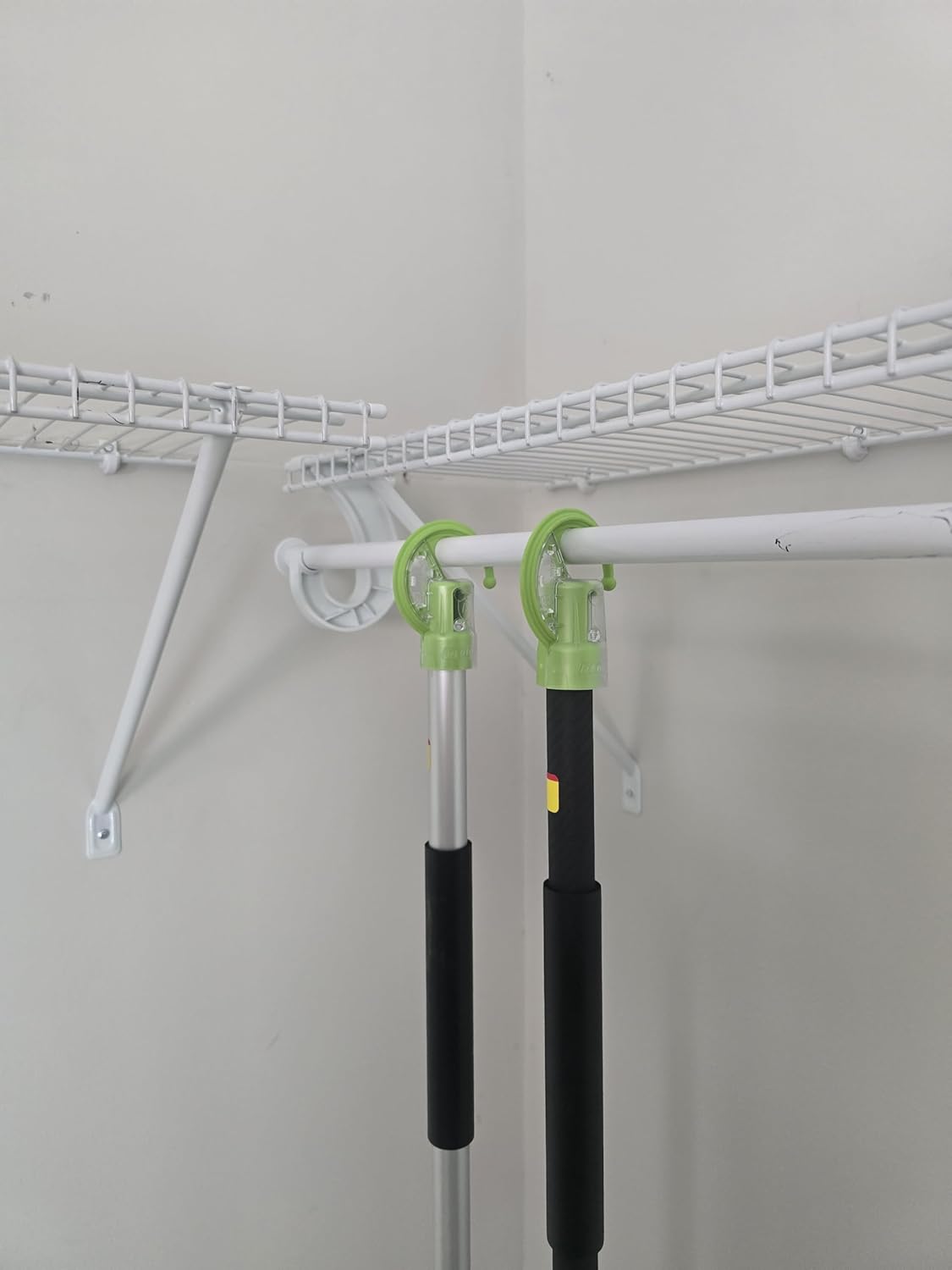 DAULT American-Made Heavy Duty Garage Storage Hooks for EGO Power Multihead System | Updated Version with New Dust Shield | Tool Organizer Hanger | Set of 3 | Made in U.S.A (Patented)