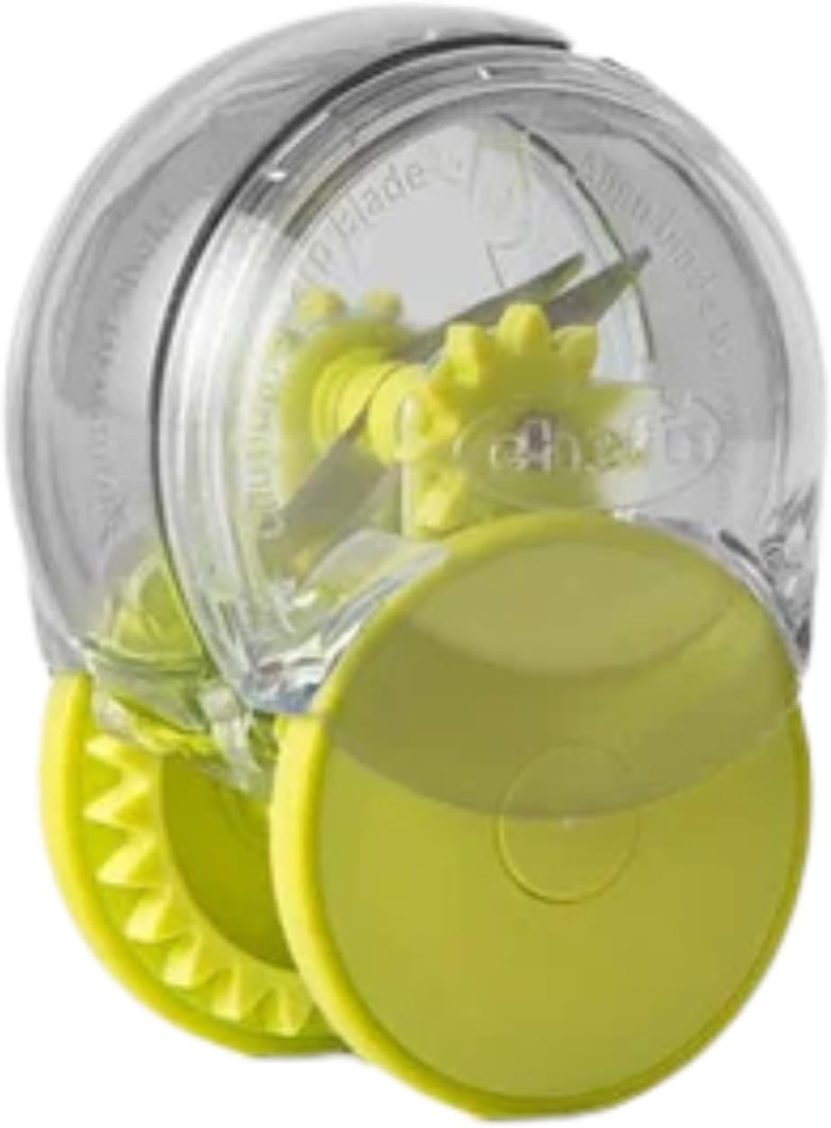 Chef’n GarlicZoom Garlic Chopper, Handheld Garlic Mincer with Rolling Action, Easy to Use and Clean, Compact Size for Quick Prep, Dishwasher Safe