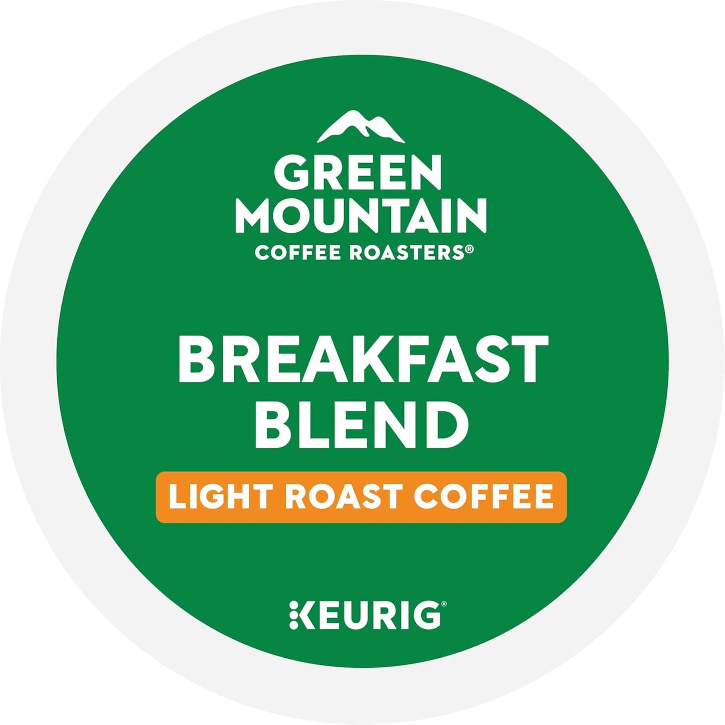 Green Mountain Coffee Roasters Breakfast Blend Single-Serve Keurig K-Cup Pods, Light Roast Coffee, 96 Count