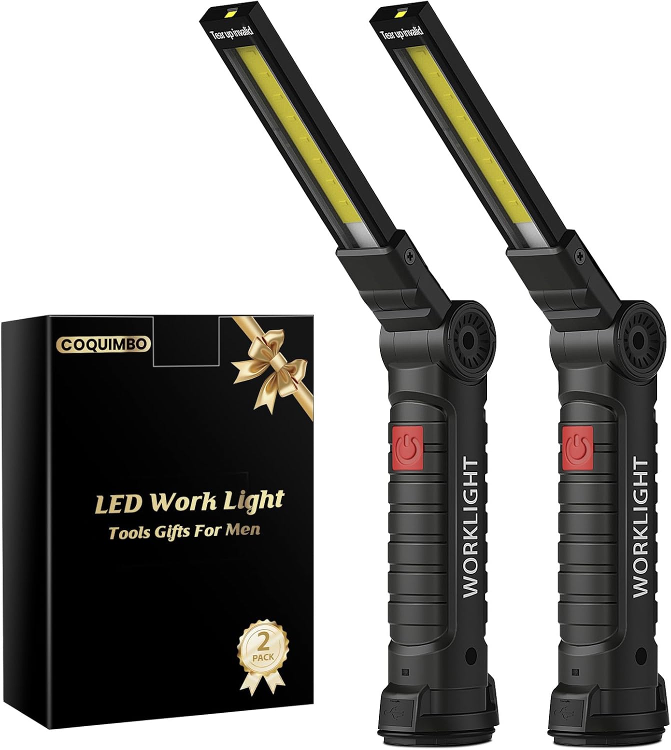 Coquimbo Tool Gifts for Men Him Dad Husband, Rechargeable LED Work Lig
