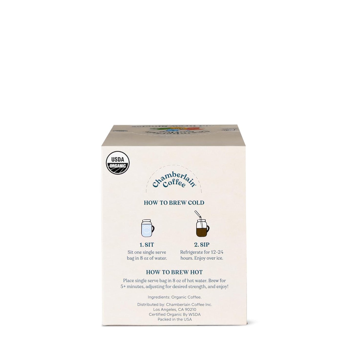 Chamberlain Coffee Organic Variety Cold Brew Singles Medium Roast – 10