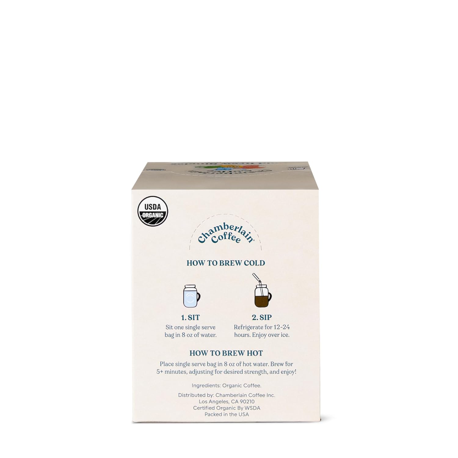 Chamberlain Coffee Organic Variety Cold Brew Singles Medium Roast – 10