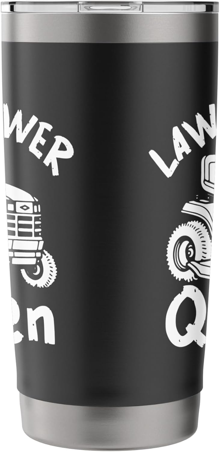 Lawn Mower Queen Funny Grass Cutting Lawn Mowing Stainless Steel Insulated Tumbler