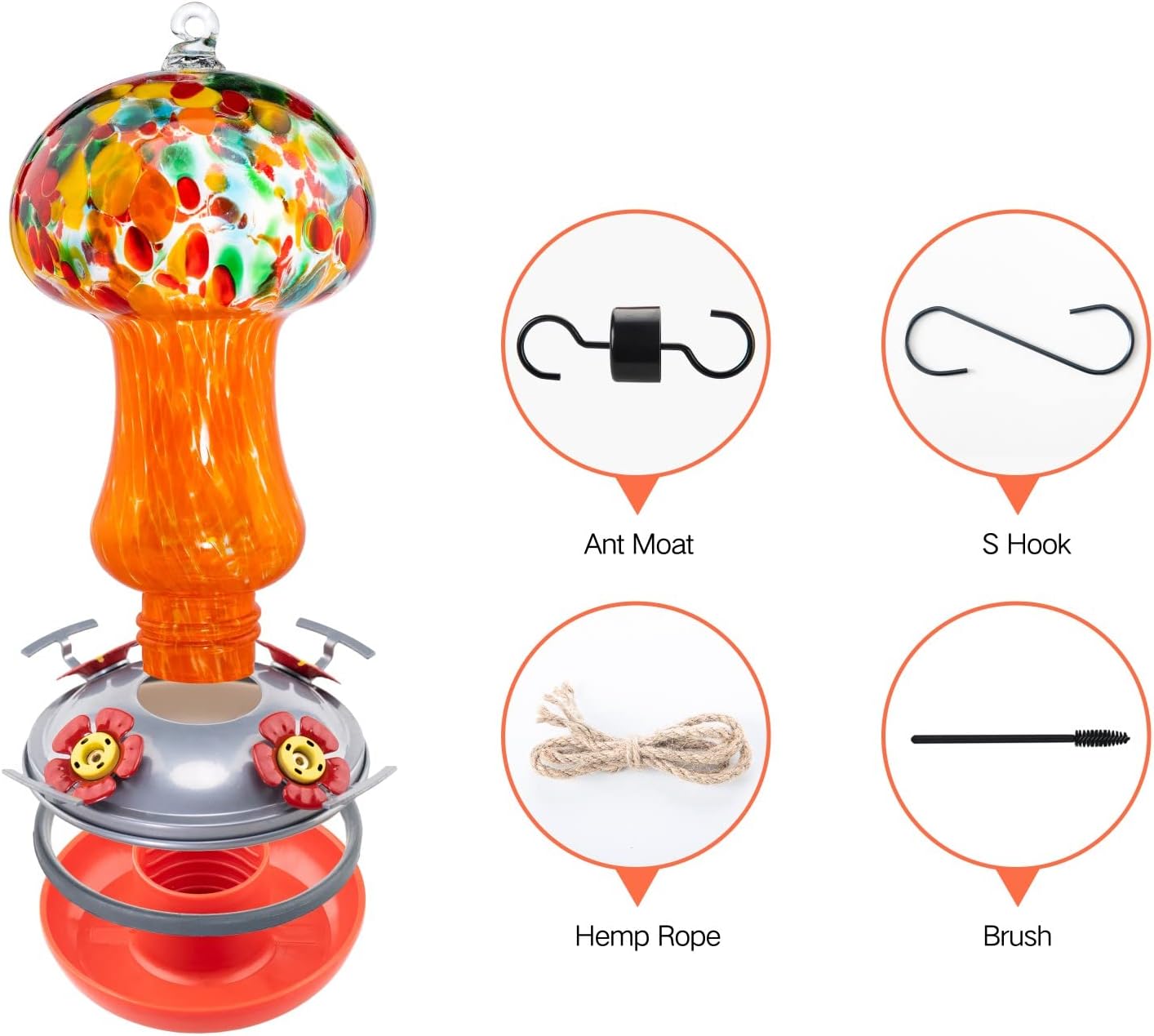 Muse Garden Gifts for Women Hummingbird Feeders for Outdoors Hanging A