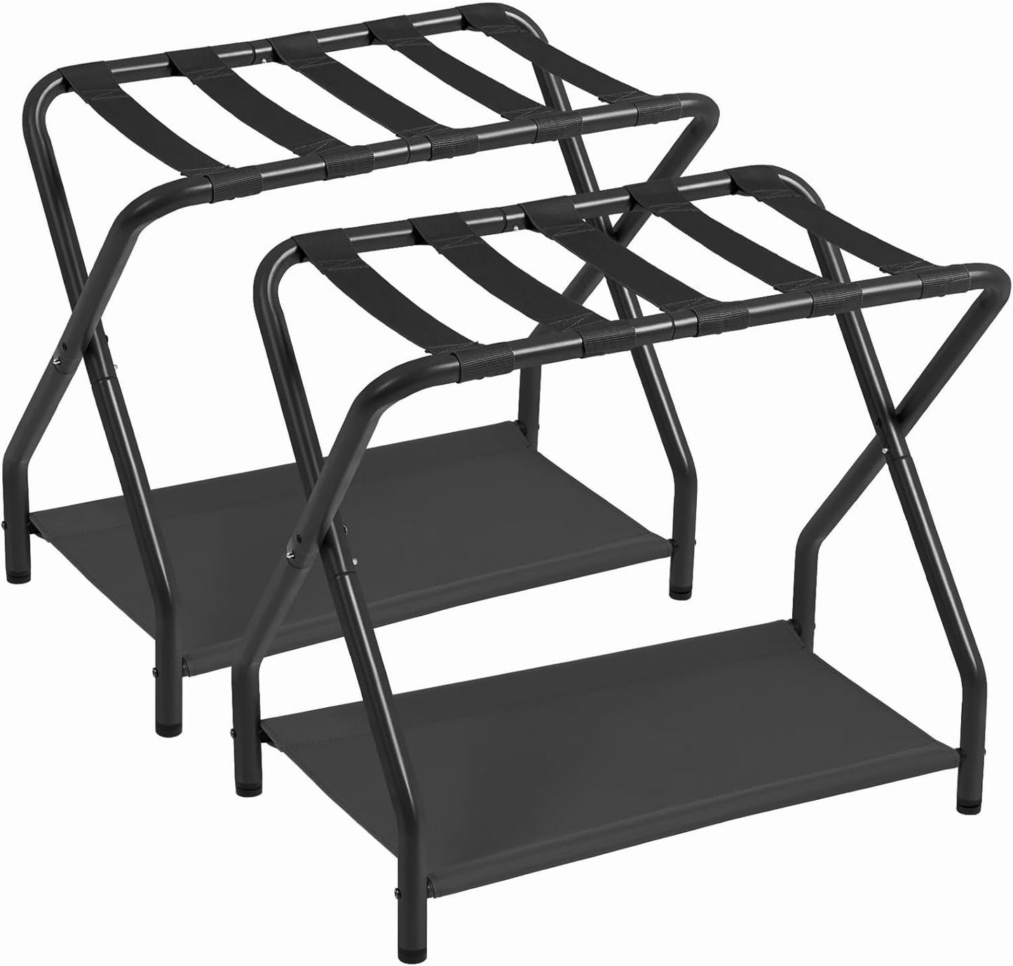 AMHANCIBLE Luggage Rack, Set of 2, Foldable Suitcase Stands for Guest 