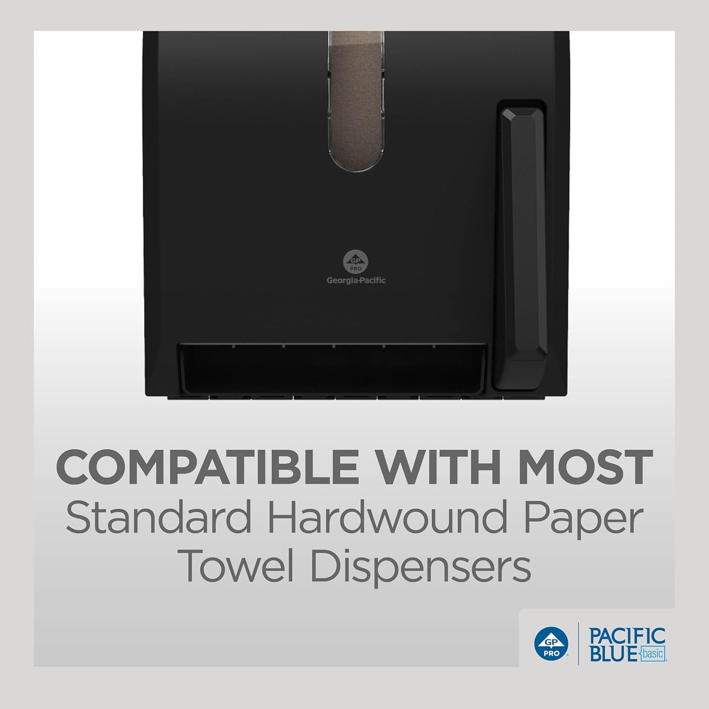 Georgia-Pacific Pacific Blue Basic Recycled Paper Towel Roll (Previously Branded Envision) by GP PRO (Georgia-Pacific), Brown, 26401, 350 Feet Per Roll, 12 Rolls Per Case