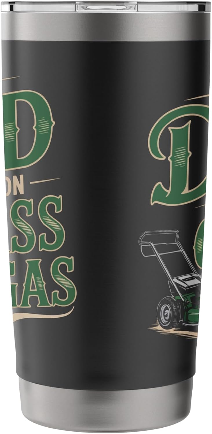 Lawn Mower Dad Lawn Mowing Daddy Lawn Care Gardening Stainless Steel Insulated Tumbler