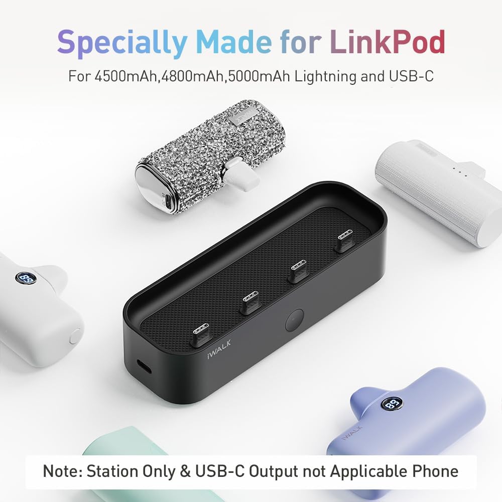 iWALK Charger Station for Portable Charger 4500mAh,4800mAh, 5000mAh, P