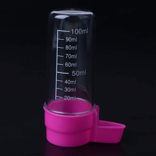 2-Piece Bird Water Dispenser for Cage Automatic Parrot Waterer Parakeet Feeder 3.4oz 2oz Food Container