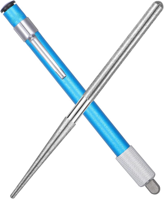 Cuticle Nipper Sharpener - Retractable Diamond Serrated Knife Sharpener - Portable Knife Sharpening Tool for Kitchen Knives Serrated Blades, Scissors Outdoor Fishing Hunting