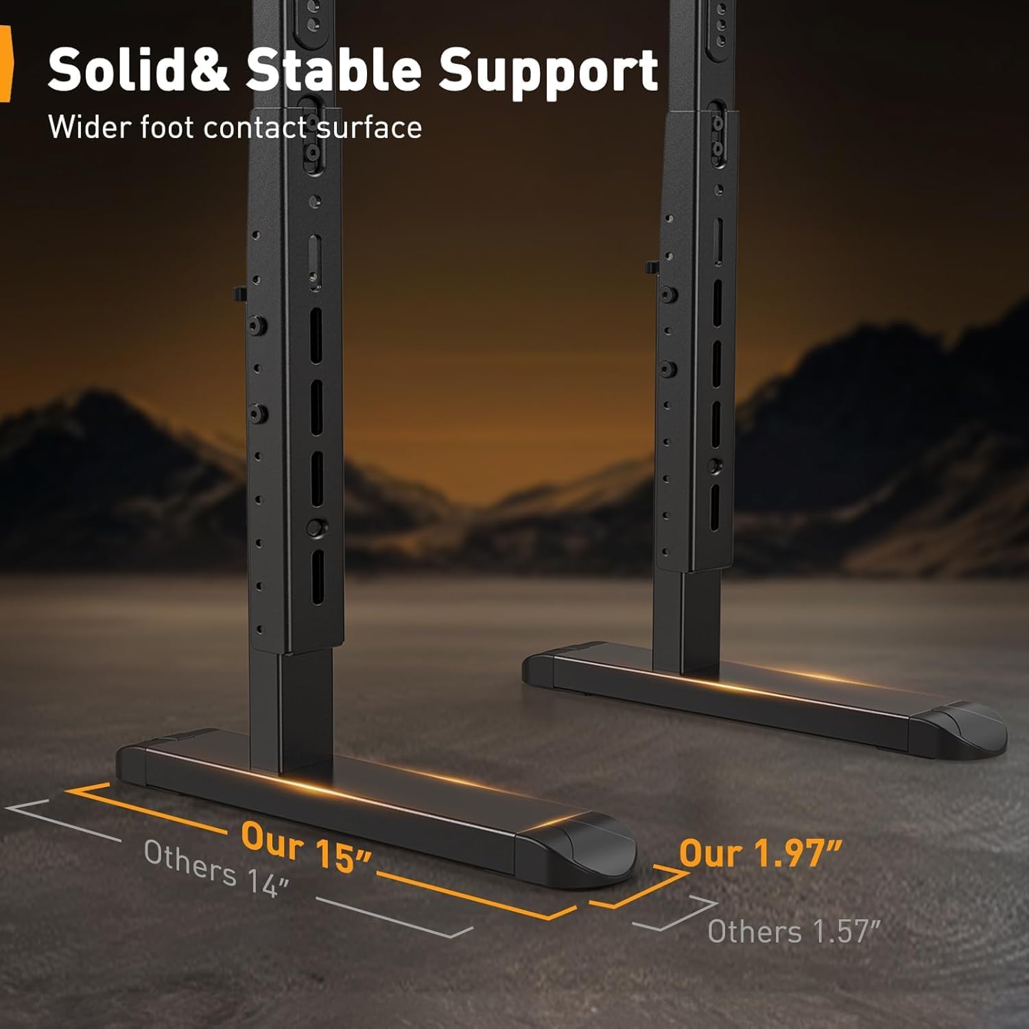 Perlegear Universal TV Stand Legs for Most 37–86 Inch TVs up to 150 lb